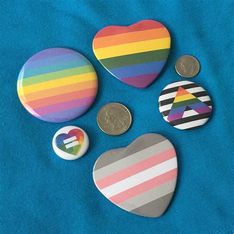 greysexual grey gray ace asexual pride flag pin round circle etsy