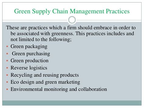 Introduction To Green Supply Chain Management