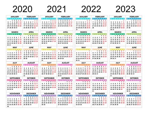 Calendar For 2020 2021 2022 2023 Free Calendarsu