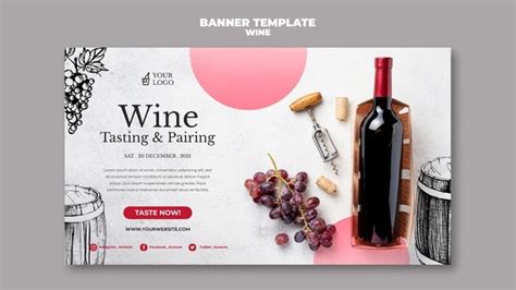 Wine Tasting Banner Design Free Psd File