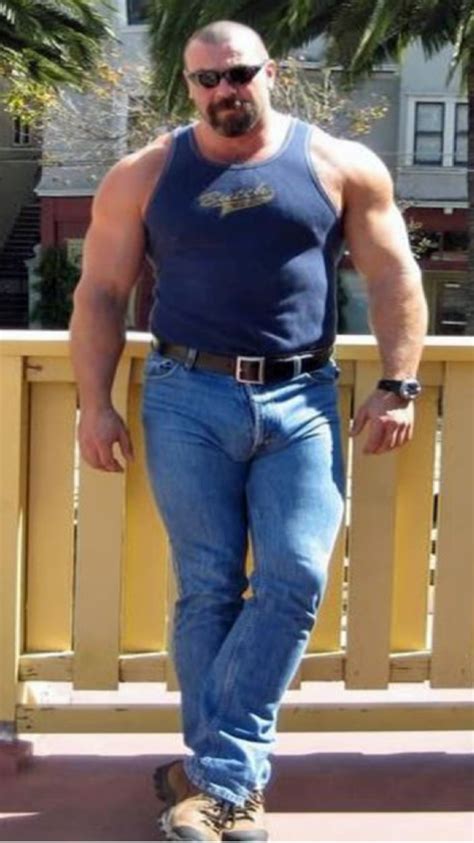 Muscle Bear Men Mens Muscle Men In Tight Pants Tight Jeans Big