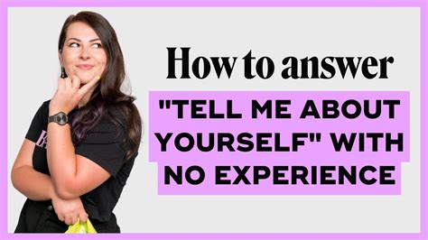 How to answer "tell me about yourself" when you don't have working