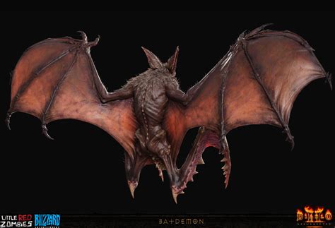 Artstation Diablo Ii Resurrected Bat Demon Little Red Zombies