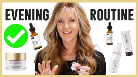 Skincare Routine For Mature Skin Evening Youtube