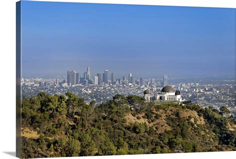 A View From A Hiking Trail In Griffith Park Of Downtown Los Angeles