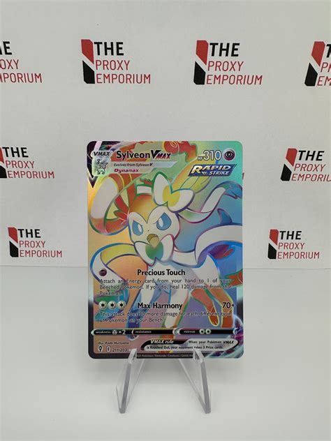 Sylveon Vmax 211203 Sword And Shield Evolving Skies Pokemon Proxy Card The Proxy Emporium