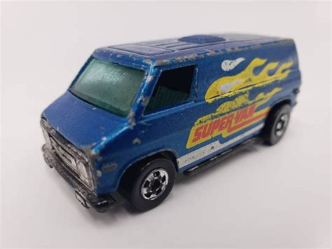 Hot Wheels Super Van Metal Flake Blue White Yellow And Red Etsy