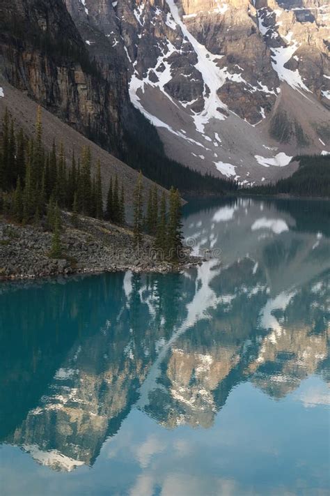 Moraine Lake In Banff National Park Alberta Canada Stock Photo