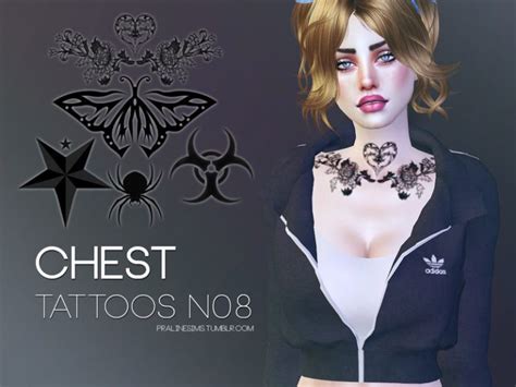Chest Tattoos N08 The Sims 4 Catalog