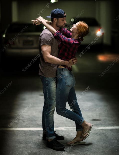 Couple Dancing In A Parking Lot Stock Image F0203809 Science Photo Library