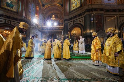 The Primate Of The Russian Orthodox Church Celebrates The Divine