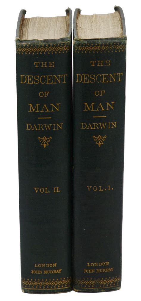 The Descent Of Man And Selection In Relation To Sex Charles Darwin First Edition