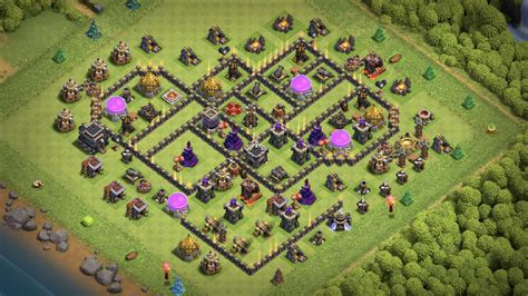 Very hard to lure the clan troops. Base Th 9 War Anti 3 Bintang 2020 : Best Th9 Trophy Base ...