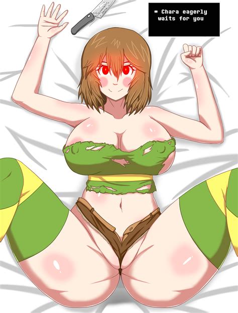 Chara On The Bed By Scrambles Sama Hentai Foundry