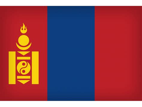 Mongolia Large Flag Png Transparent Image