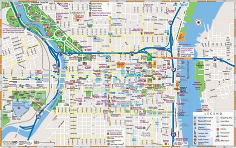 Map Of Downtown Philadelphia Printable