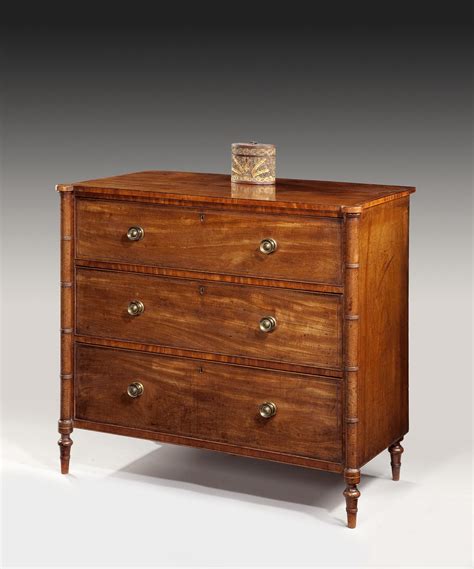 an antique sheraton mahogany chest of drawers georgian furniture english antique furniture