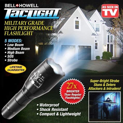 Bell And Howell Taclight Tac Light Tactical Flashlight High Performance
