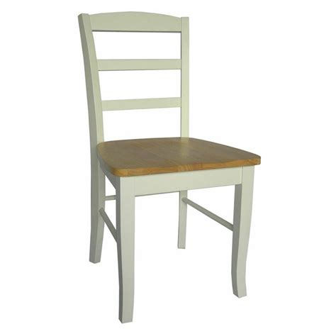 International Concepts Madrid Dining Chair In Whitenatural Finish