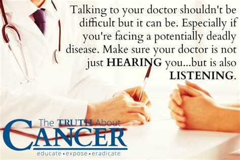 Want to be a doctor. How to Talk to Your Doctor if You're a Cancer Patient
