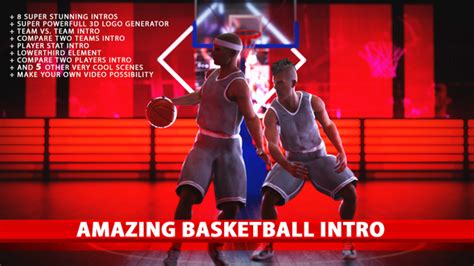 VIDEOHIVE AMAZING BASKETBALL INTROS - Free After Effects Template