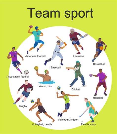 Example 7 Team Sport This Sample Shows The Most Common Types Of Team