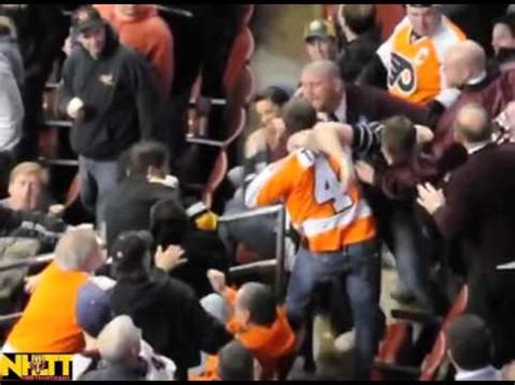 It wouldn't be hockey without a fight breaking out. NHL Fans Fight - YouTube