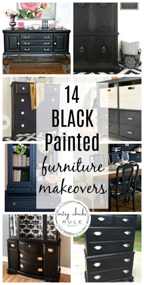 14 Black Painted Furniture Makeovers Classic Elegance European Digest