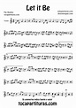 Partituras de violin: Let it be- Beatles