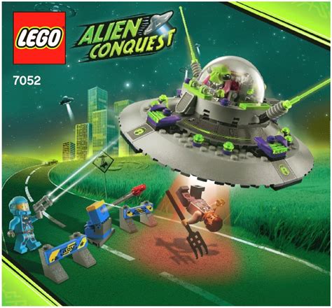 New Lego Alien Conquest 7052 Ufo Abduction 2011 Retired Sealed Tractor