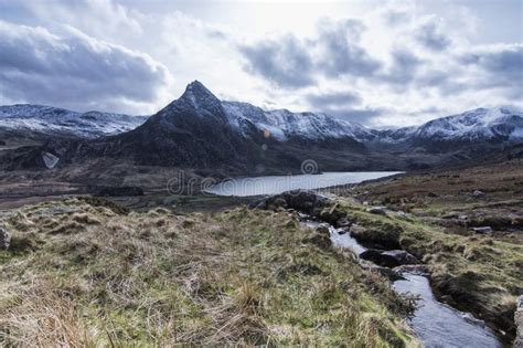 Tryfan Ogwen Valley Snowdonia North Wales Stock Photo Image Of