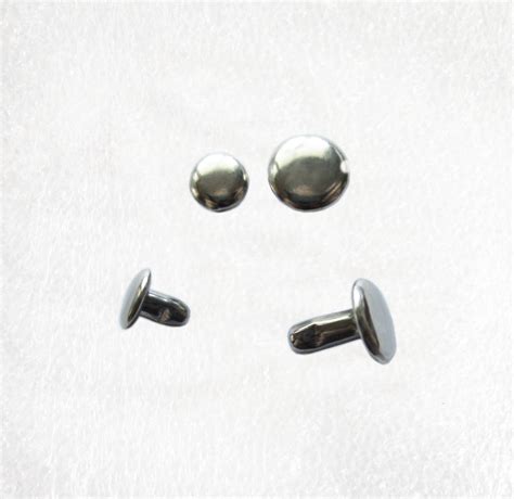 Rapid Rivets Double Cap Stainless Steel 6x6mm Or 8x8mm Pkt 25 Jasz