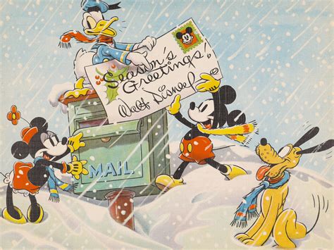 Vintage Disney Christmas Cards From Every Decade Readers Digest