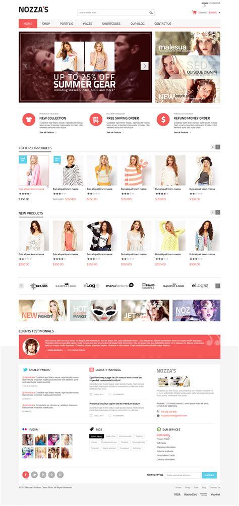 How to choose the ideal ecommerce theme plus 15 of the best wordpress woocommerce/ecommerce themes available. WooCommerce WordPress Theme - FashionZozza on Behance