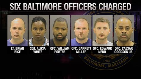 6 Baltimore Police Officers Surrender After Being Charged In Freddie