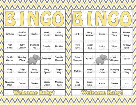 They have names of typical baby shower gifts. 30 Baby Shower Bingo Cards Printable Gender Neutral