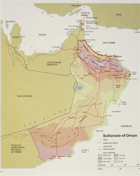 Map Of The Sultanate Of Oman — Nomads In Oman