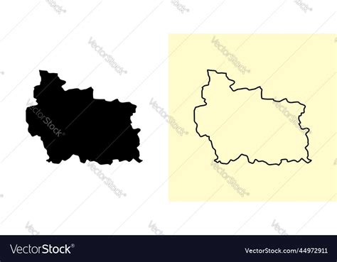 Gabrovo Map Bulgaria Europe Filled And Outline Vector Image