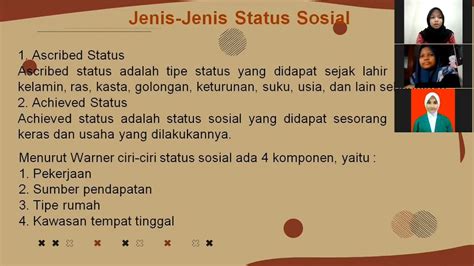 Presentasi Kelompok 9 Pengaruh Kelas Dan Status Sosial Dalam