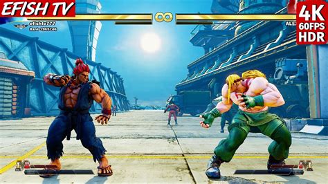 Akuma Vs Alex Hardest AI Street Fighter V 4K 60FPS HDR YouTube