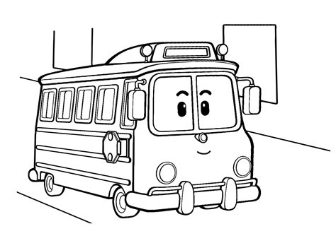 Coloring Pages Tayo Mewarnai Gambar Tayo The Little Bus Mewarnai