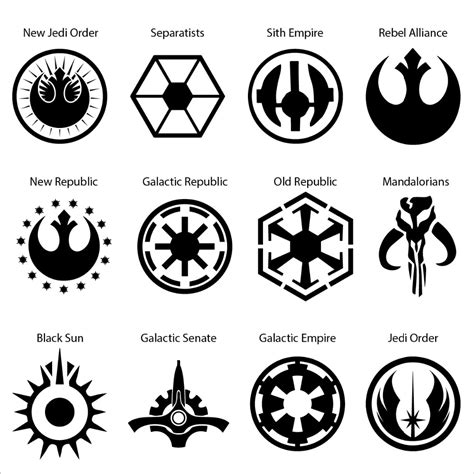 Galactic Republic Symbol Star Wars Wall Art Vinyl Sticker Decal Star