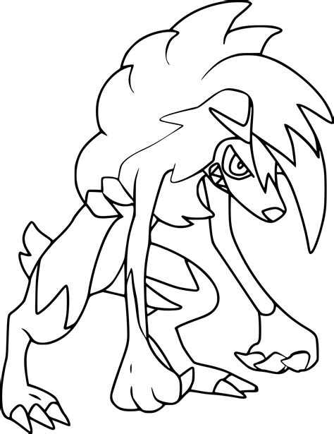 Coloriage Du Pokemon Lougaroc à Imprimer Sur Coloriage De Com