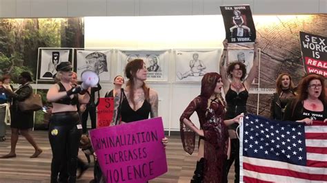 Sex Workers Protest At 2019 California Democratic Convention Youtube