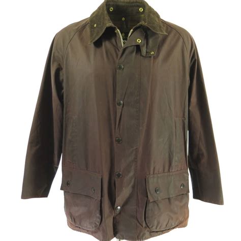 Vintage 80s Tin Cloth Barbour Hunting Jacket Mens XL Beaufort Plaid