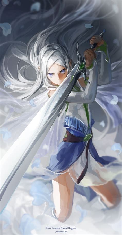 Of course, everyone will have different opinions on what is attractive and what is not. Anime girl with white/grey great sword with white hair and ...