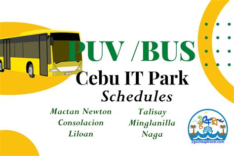 Cebu It Park Bus Schedules 2go Cheap Travel