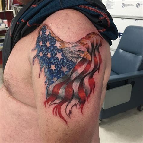 American Flag Eagle Tattoo Veteran Ink