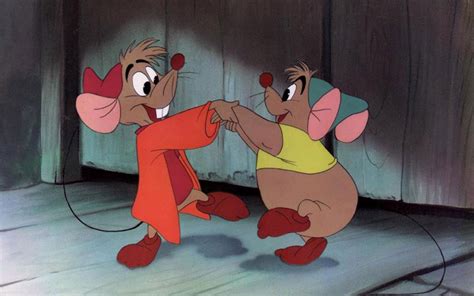 Dancing Happy Mice In The Cinderella Movie