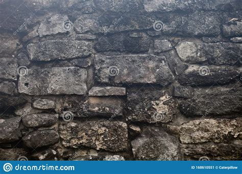 Rough Weathered Ancient Mayan Stone Wall Surface Texture